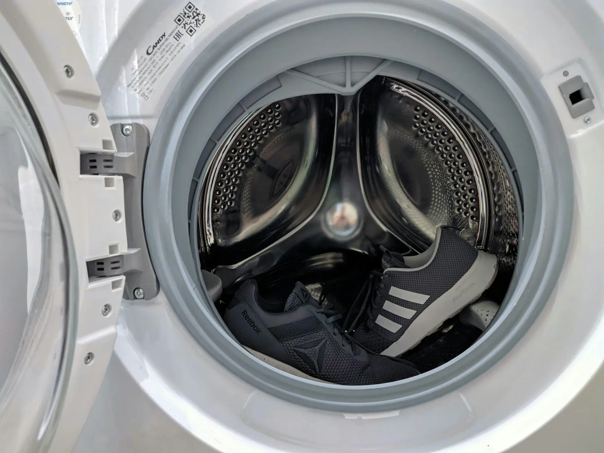 On-site laundry facilities at Killdeer Mountain Park with modern washers and dryers